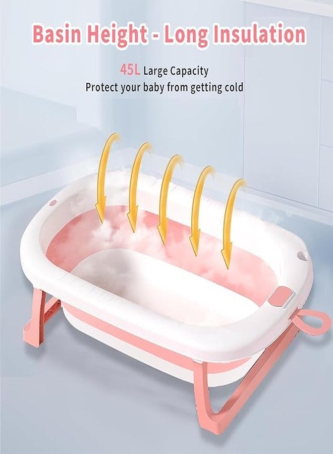 Deoxys Bath Tub for Baby for 0-3 Years with Smart Temperature Indication Meter, Foldable, Bathtub, Kids Bath Tub - Image 5