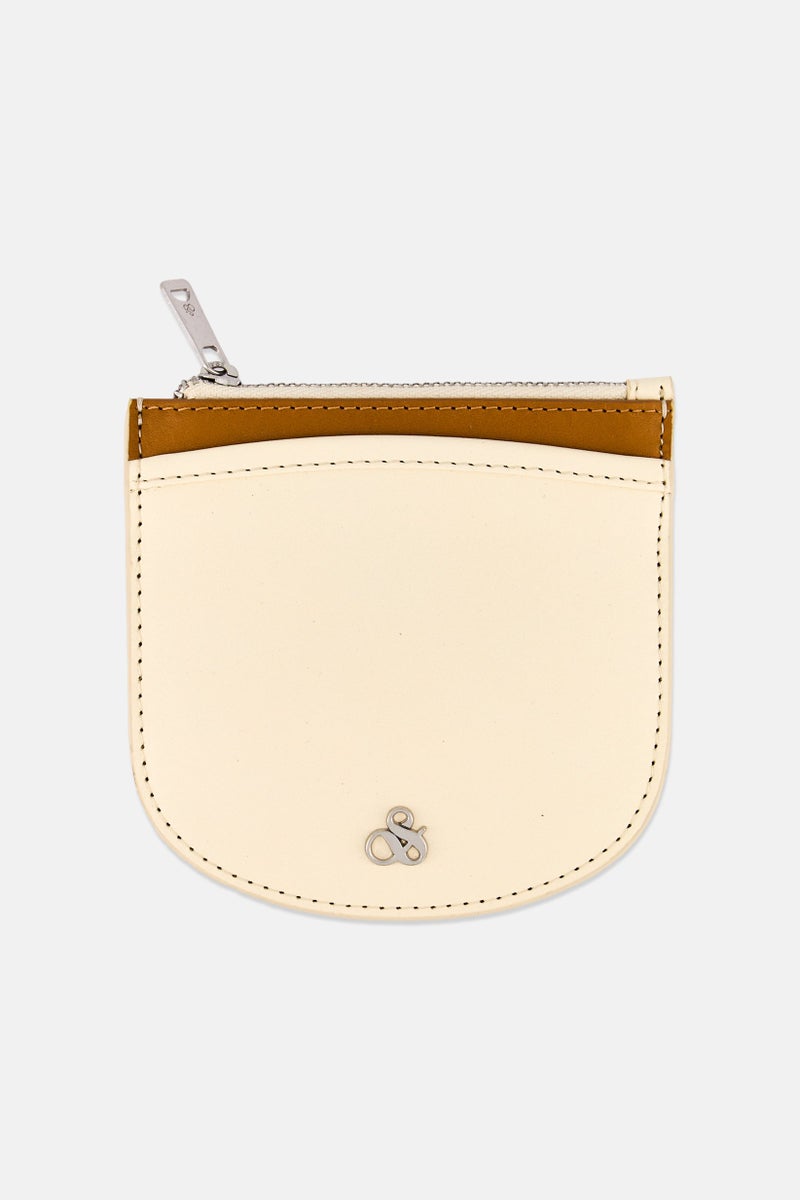 Scotch & Soda Women Brand Logo Mini Wallet, Cream  - Image 1