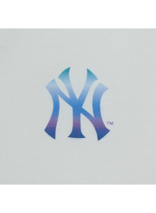 Mlb Uni Short Sleeve Back Logo Cooling T-shirt Sports Casual 26 New 3atsb0663-50whs-l - Image 3