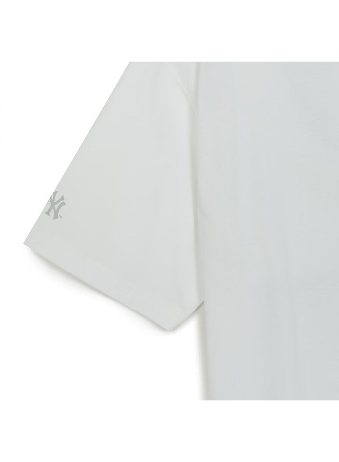 Mlb Uni Short Sleeve Back Logo Cooling T-shirt Sports Casual 26 New 3atsb0663-50whs-l - Image 4