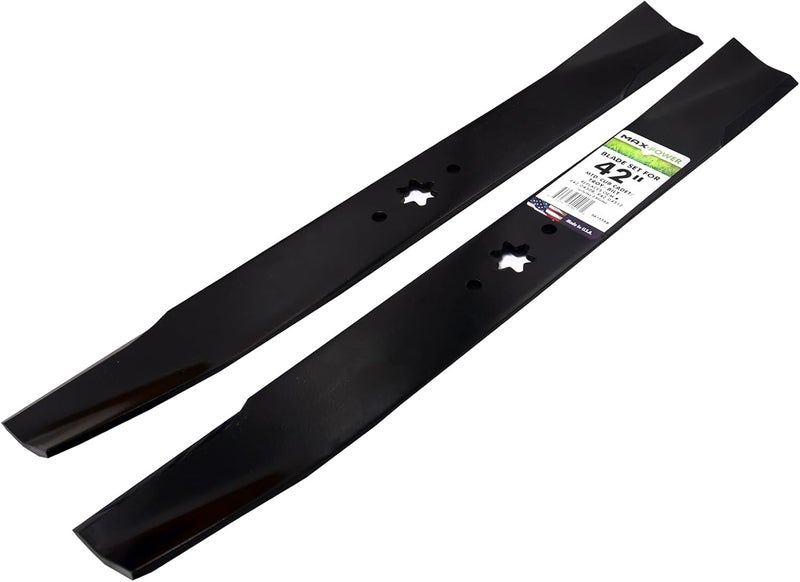 Maxpower 561556B Blade Set for 42" Cut MTD, Cub Cadet, Troy-Bilt Replaces OEM No. 742-04308, 742-04312, 942-04308, 942-04312 - Image 2