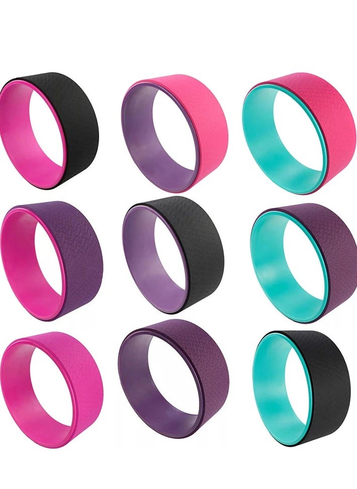 Spall Yoga Wheel, Nonslip Yoga Prop Wheel Strongest & Most Comfortable Yoga Roller for Improving Yoga Poses & Backbends, Stretching, Improving Flexibility  - Image 4