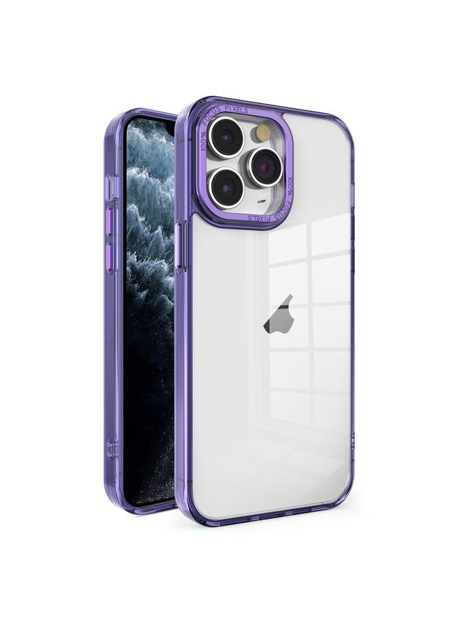 Zaboon Case For iPhone 11 Pro Crystal TPU + PC Electroplated Lens Frame Phone Case - Image 1
