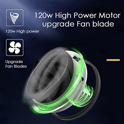 Zemic Car Vacuum Cleaner - Zemic Portable & Corded High Power for Car Cleaning Car Accessories, DC 12V, 120W 5.5 KPA, Vaccune Cleaner for Home Wet and Dry Car Vacuum Cleaner Multipurpose Vaccum Cleaner for Car Cleaning Plastic (AYSBYB203) - Image 4