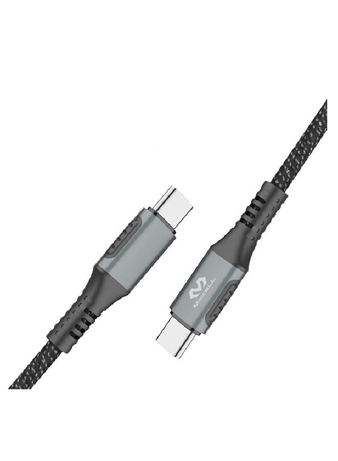 ميكسل كابل MICCELL شحن سريع قماش لأجهزة الأندويد PD بطول 1.2 متر - Image 3