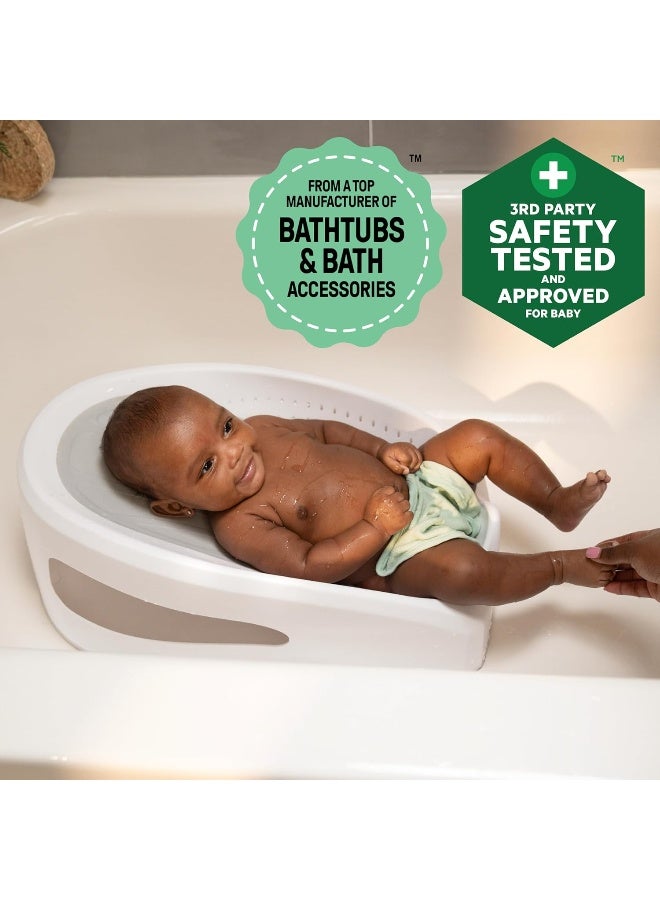 ingenuity مقعد استحمام الأطفال سهل الشطف من إنجينيتي، دعم ناعم غير قابل للانزلاق، 0-6 أشهر، حتى 20 رطلاً - Image 2