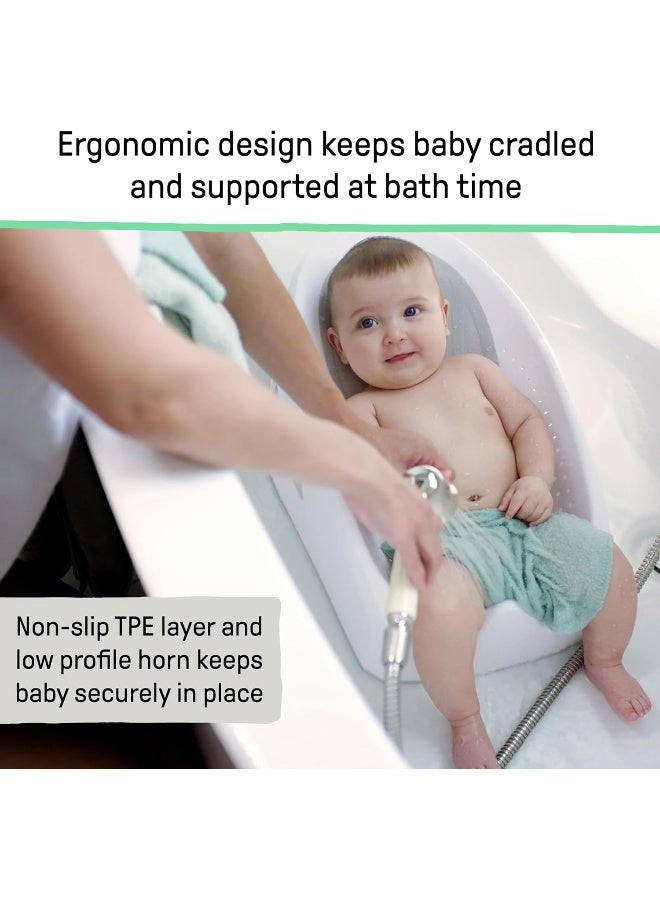 ingenuity مقعد استحمام الأطفال سهل الشطف من إنجينيتي، دعم ناعم غير قابل للانزلاق، 0-6 أشهر، حتى 20 رطلاً - Image 3