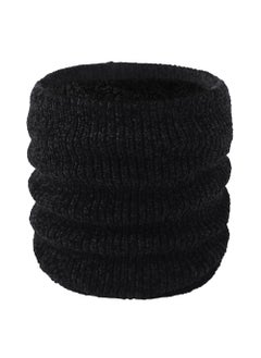 Generic Winter Thickened Fleece-lined Chenille Neck Warmer Single-circle Pullover High Collar Warm Wool Scarf For Men Women Shallow coffee  - Image 2