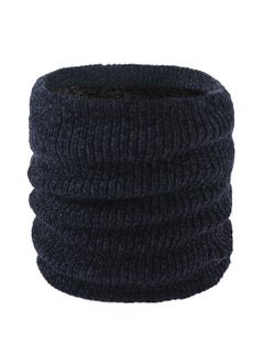 Generic Winter Thickened Fleece-lined Chenille Neck Warmer Single-circle Pullover High Collar Warm Wool Scarf For Men Women Shallow coffee  - Image 5