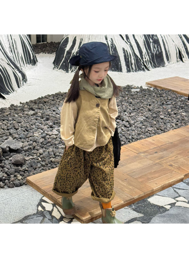 Sweetheart Huzhou Zhili Kids Clothing Korean Style Girls Pants Boys Autumn Wide-leg Pants Long Pants - Image 3