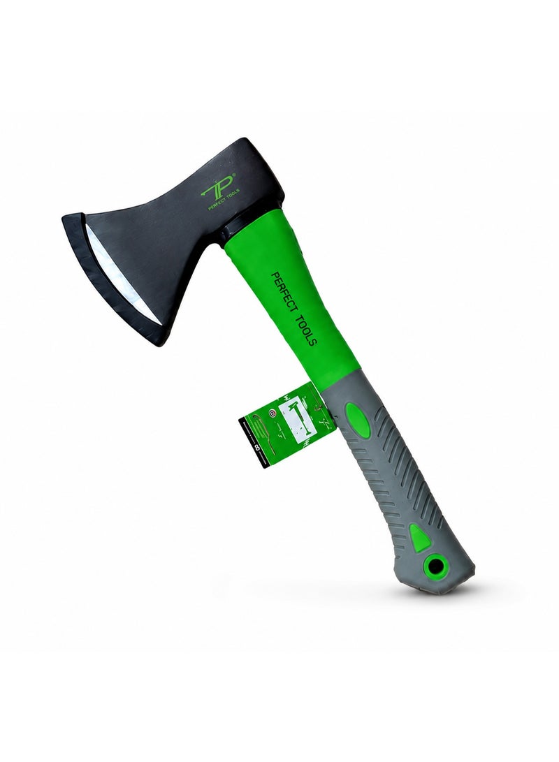 Perfect Tools PX48A 500GM S-Type Axe with Ergonomic Plastic Handle | Drop Forged Steel Head | Heavy Duty Wood Cutting & Splitting Axe - Image 2
