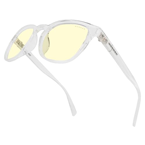 GUNNAR غونار - نظارات ألعاب وحاسوب متميزة - تحجب 65% من الضوء الأزرق - أوكلاند، كريستال، لون كهرماني - Image 4