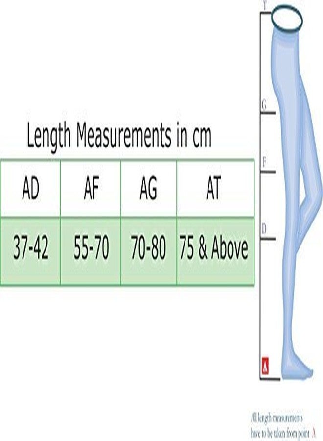 داينا جوارب ضغط طبية من داينا لعلاج الدوالي! مع ضغط متدرج (أسفل الركبة - مقاس كبير جدًا، النوع: بيج - الفئة 2)… - Image 3