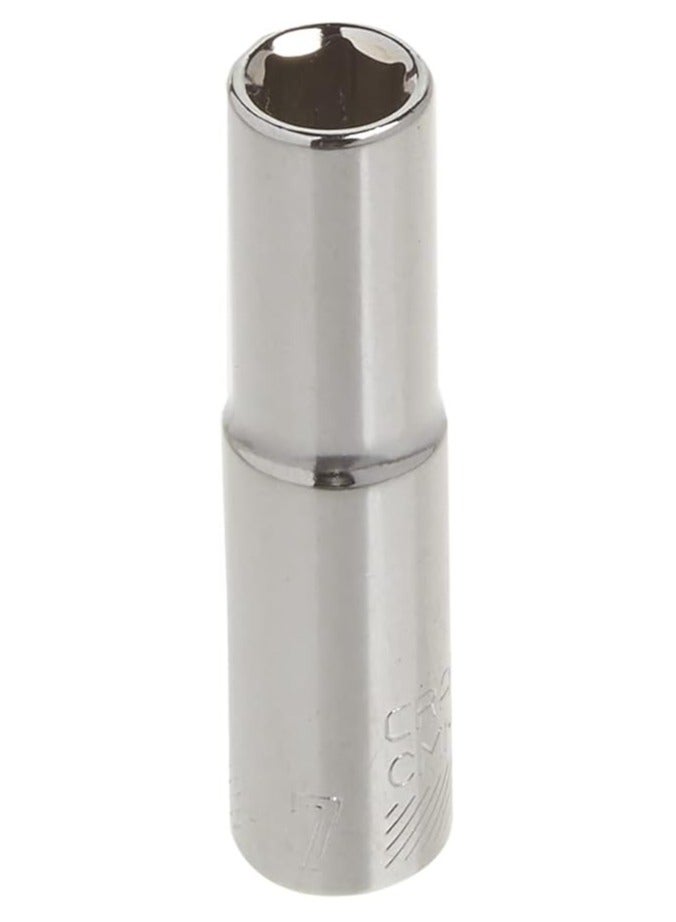 CRAFTSMAN Deep Socket, Metric, 1/4-Inch Drive, 7mm, 6-Point - Image 2