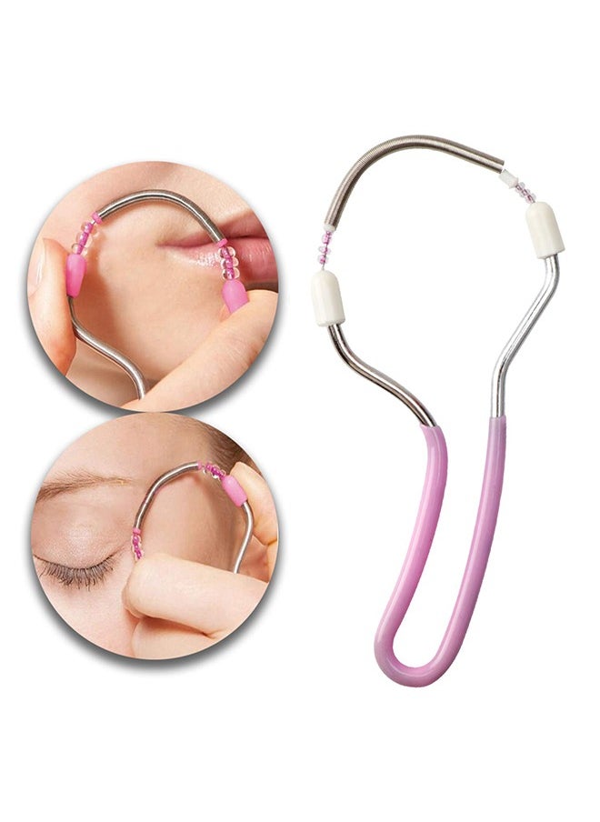 HY 1pc Facial Hair Remover For Women, Portable Epilator Tool, Remove Unwanted Hair On Upper Lip, Chin, Face Or Neck, Painless And Portable Handheld Spring Roller Epilator  - Image 1