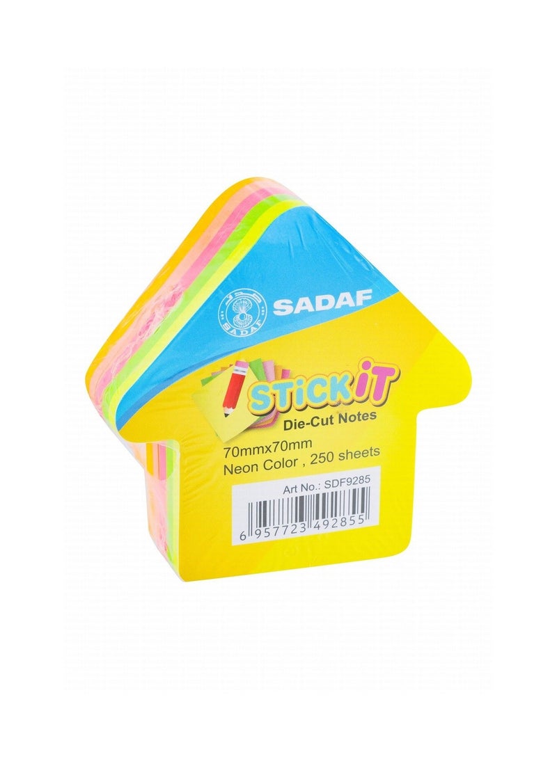 Sadaf 250-Sheet Arrow Shaped Sticky Notes Multicolour - Image 1