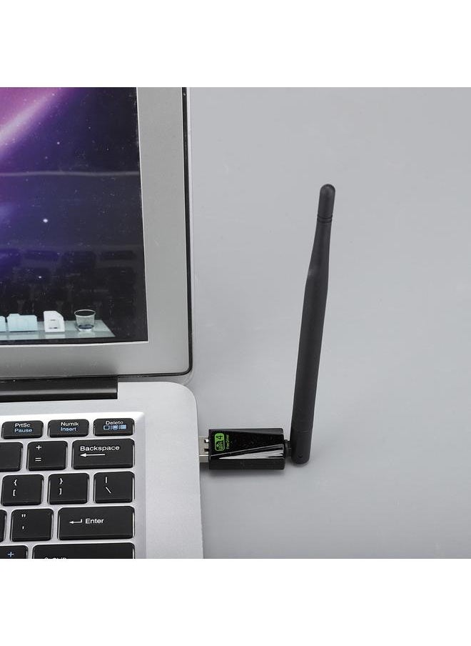 Thoraya - 802.11N 150M Network Card Driver Free USB WiFi Adapter 5dbi External Gain Antenna - Image 1
