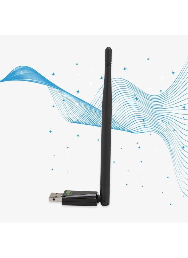 Thoraya - 802.11N 150M Network Card Driver Free USB WiFi Adapter 5dbi External Gain Antenna - Image 1