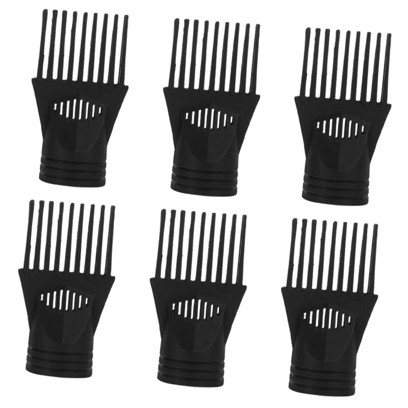 6Pcs Hair Dryer Comb Nozzle Replacement Blow Dryer Attachments for Salon Home Use Durable Styling Tools for Straightening Blowdrying Compatible with Brands - Image 1