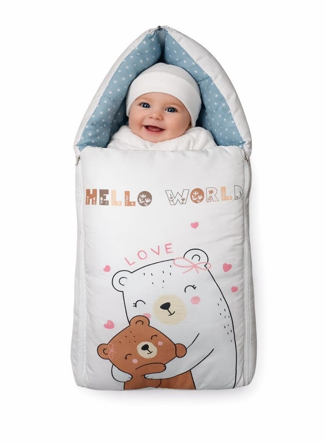 Tiny Tycoon 3 in 1 Baby Carry Bed, Sleeping Bag & Carry Nest, Cotton Baby Bedding for New Born & Infant, Portable Bassinet, for Carrying & Unisex Baby Sleeping Bed | 0 to 2 Years - Image 1