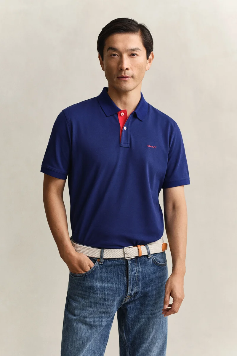 Gant Regular Contrast Pique Short sleeve Polo