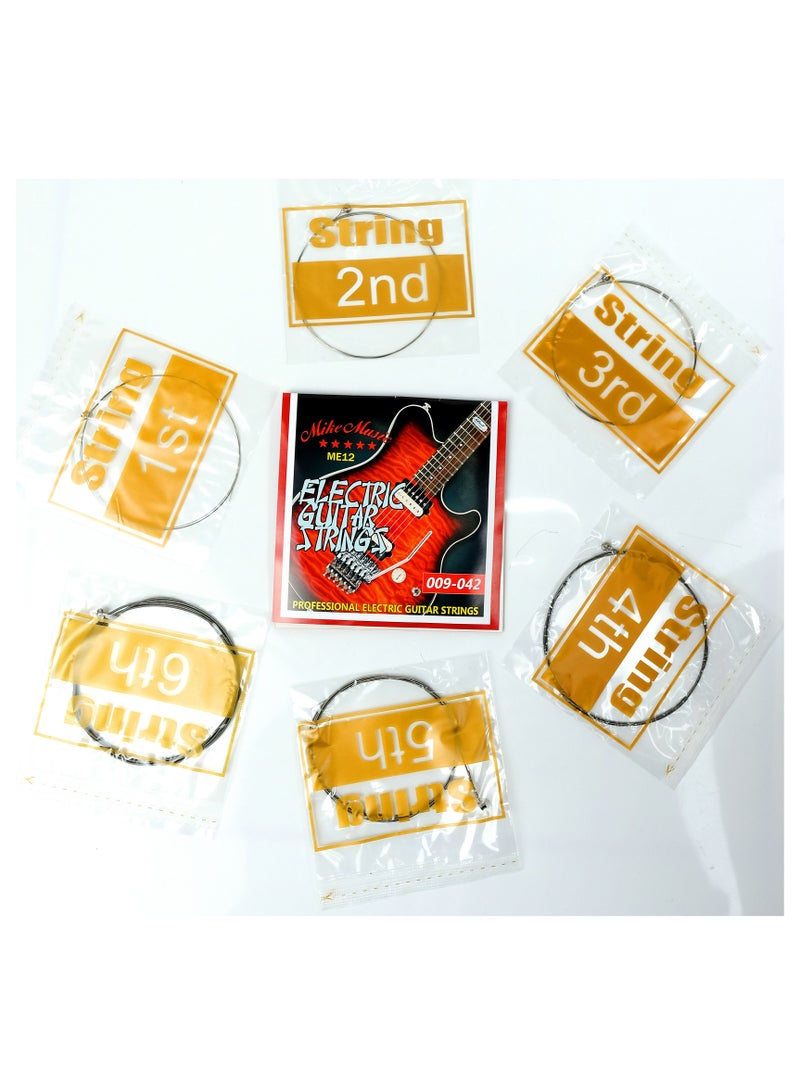 Mike Music Nickel Plated Steel Electric Guitar Strings (09-42)(Electric Guirar Strings ME12) - Image 3