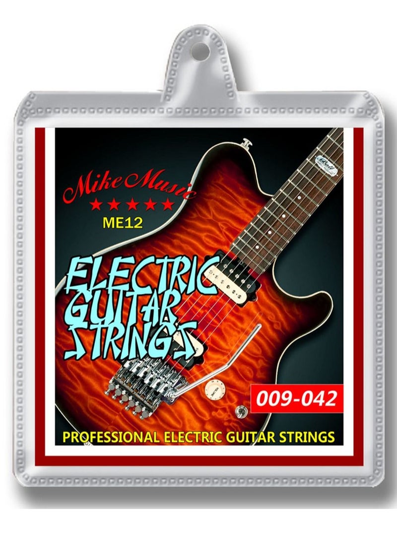 Mike Music Nickel Plated Steel Electric Guitar Strings (09-42)(Electric Guirar Strings ME12) - Image 1