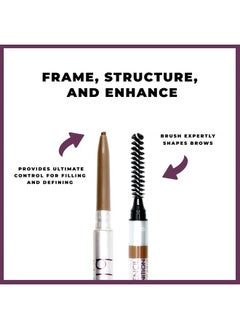 blinc Blinc Eyebrow Pencil, Dual-Sided Precise, Fine Tip Eyebrow Pencil with Vitamins C & E, Natural Finish, Long-Wearing, Water-Resistant, Vegan, Gluten-Free & Cruelty-Free, Dark Brunette, 0.09g/0.003 Oz  - Image 3
