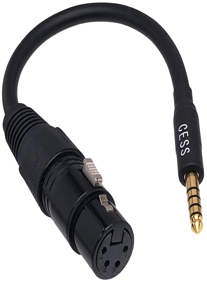 CNCESS CESS-251 4.4mm Male to 4-Pin XLR Female Headphone Adapter Cable, Balanced Audio Upgrade Cable with Gold-Plated Plug and Shielded 4-Core Wire, for Music Player - Image 1