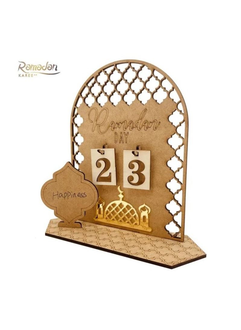 Y&D - Ramadan Advent Calendar Countdown Calendars Decorations For Home Table Desktop Ornaments Eid Gift - Image 1
