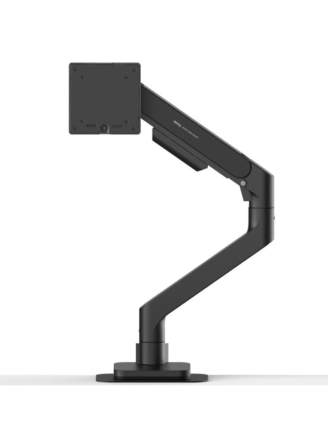 BenQ BSH01 Ergo Monitor Arm, Gas Spring Desk Mount 17–45" up to 20kg, Heavy Duty, Curved Monitor Compatible, Top Clamp/Grommet, No Sag, VESA 75x75/100x100, reinforcement plate,5Y Warranty - Image 1