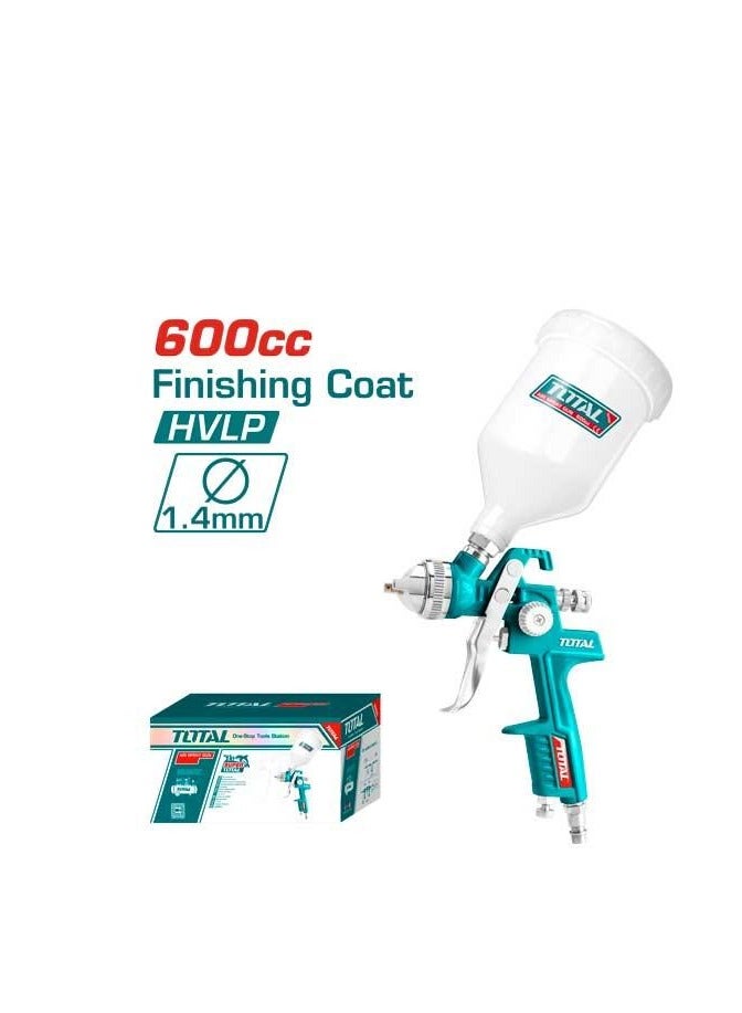 Total  Air Spray Gun  Inverted L 600Mm  Nozzle 1.4Mm Tat10601