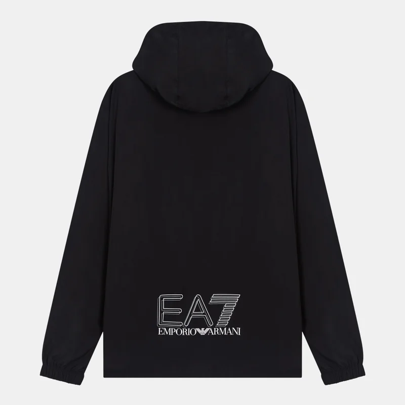 EA7 Emporio Armani Black Men's Logo Hoodie for Men | Best Price UAE