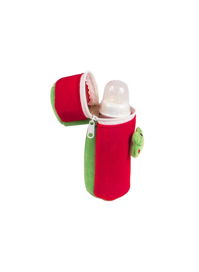 Ole Baby Dual Color Popup Cute Face Plush Bottle Cover. It Can Hold Upto 240 Ml Feeding Bottle.  - Image 3