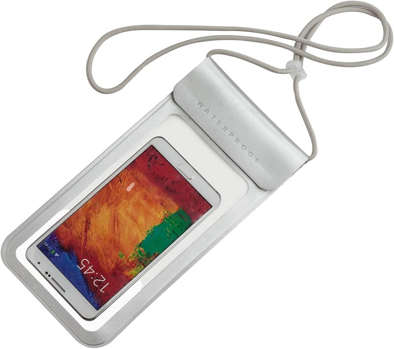 Baitoo Waterproof Phone Pouch,IPX8 Waterproof Phone Case Bag Holder Dry Pouch for iPhone 13 Pro Max/13 Pro/13/12/12 Pro Max/11/11 Pro Max/Xs Max/XR to 6.9" for Kayaking Swimming Beach(Silver) - Image 1