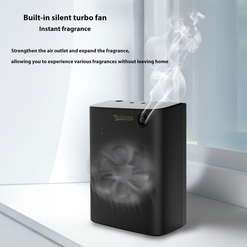 Bakhory Essential Aroma Diffuser with Bluetooth, Aromatherapy Scent Diffuser, Large Coverage 300-500 m³, Aroma Diffuser for Home, Office, Mall, Hotel with 200ml, Black - Image 5