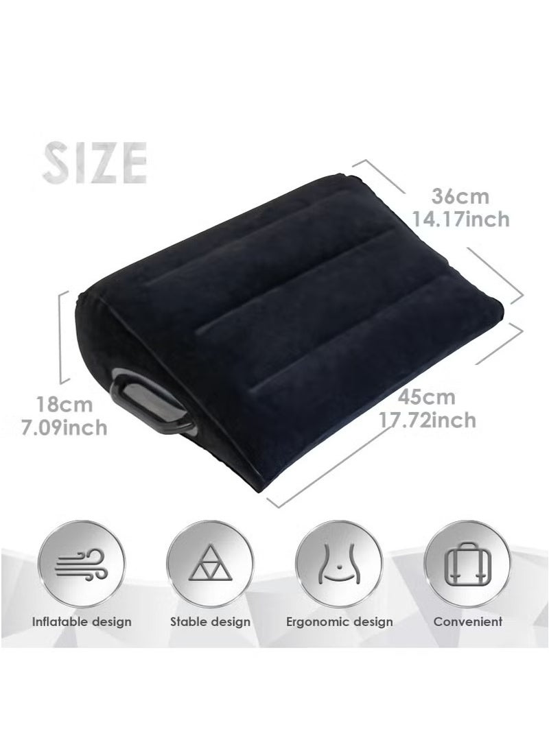 JOGAMS Inflatable Leg Positioner Love Pillow for Couples Portable Body Cushion for Intimacy Sleep Support Leg Elevation Ideal for Bed Sofa Travel or Camping - Image 4