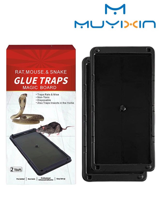 2 Pcs Glue Traps for Rats and Snakes,Larger and Heavy Duty Baited Sticky Traps with Non Toxic Glue,Easy to Set,Safe to Children & Pets - pzsku/ZA24FC92D80F7C8F69953Z/45/_/1724229524/4f84819b-33b0-4908-986c-45987aabcaf1