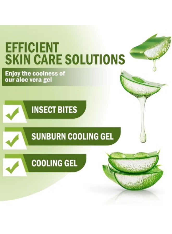 evvoli Aloe 99% Soothing Gel, 270ml No Sticky 99% Aloe Vera Sunburn Relief Moisturizing, Fast Absorbing for Face, Skin, Body & Hair - Image 3