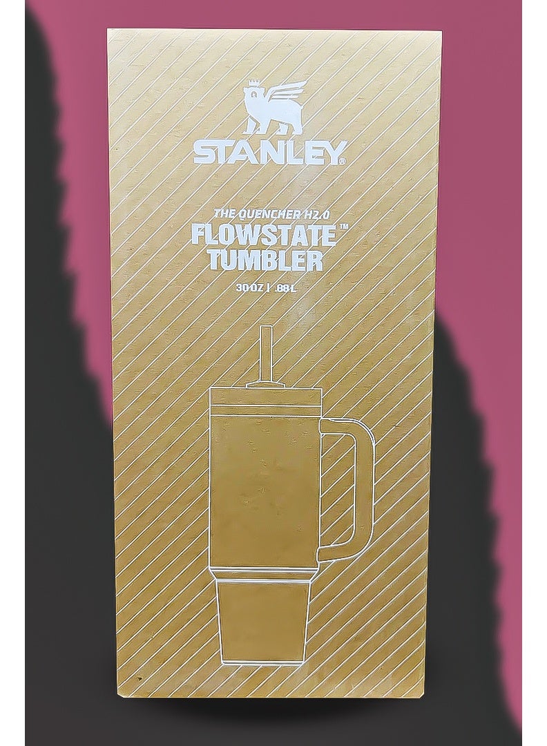 Stanley 30oz Tumbler Stainless Steel Travel Mug with Reusable Straw BPA Free Eco Friendly and Dishwasher Safe Featuring Leakproof FlowState Lid and Double Wall Insulation Keeps Drinks Hot for 16 Hours and Cold for 24 Hours Slim Base Fits Most Car Cup Holders Durable Ergonomic Handle for Convenient Use on the Go - Image 4