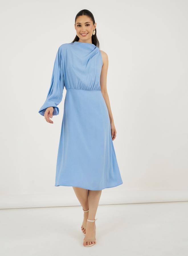 Styli One-Shoulder Midi Dress  - Image 1