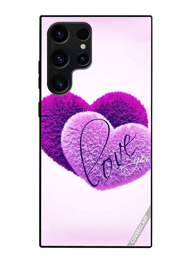 COVERSCART Protective Case Cover For Samsung Galaxy S22 Ultra 5G Love You Heart Design Multicolour