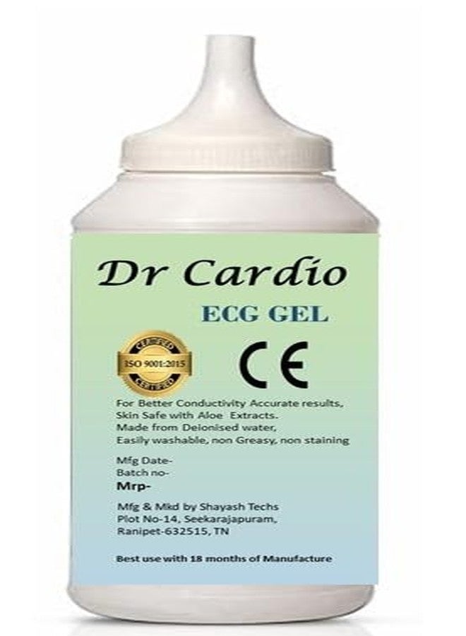Dr Cardio دكتور كارديو ألتراسونيك | جل تخطيط القلب الكهربائي، معتمد من ISO، تم اختباره ميكروبيولوجيًا، آمن على الجلد للاستخدام مع الموجات فوق الصوتية | EUSG | دوبلر | التصوير بالموجات فوق الصوتية | العلاج الطبيعي، 4 × 250 غرام، شفاف - Image 2