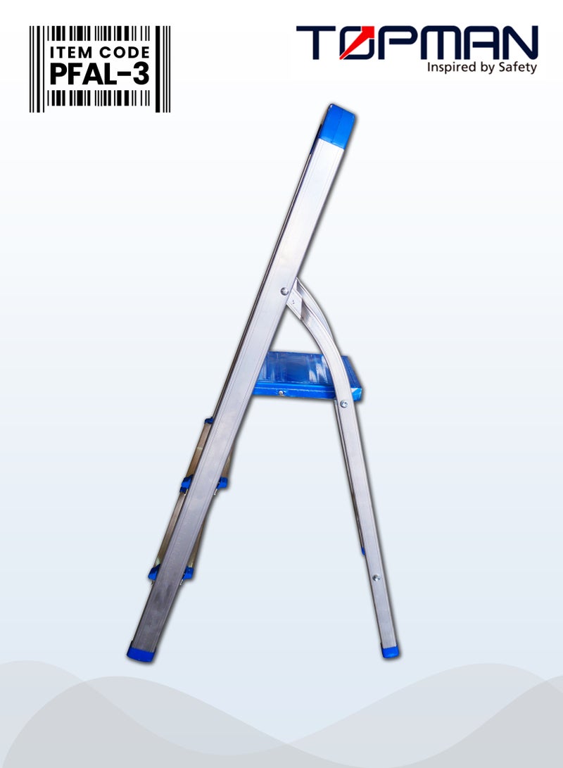 TOPMAN Medium Duty Platform Aluminium Ladder 3 Steps - Image 2