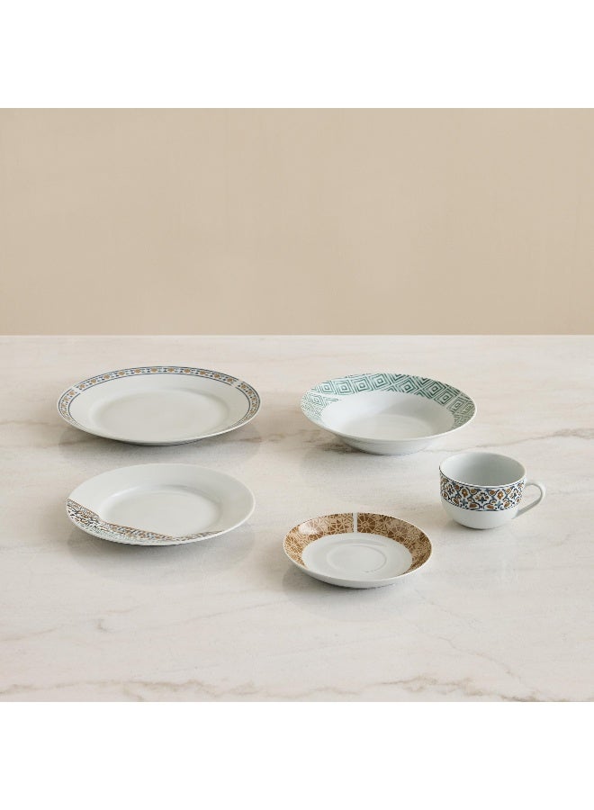 Home Box Atlanta 20-Piece Porcelain Dinner Set for 4 - Image 4