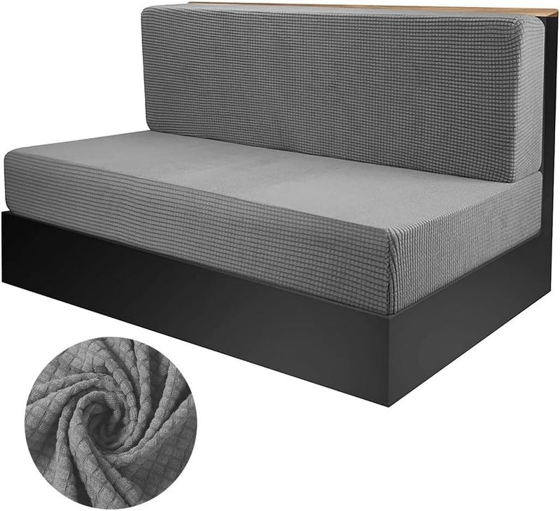 Stretchy Rv Dinette Cushion Covers, Universal Fit for Bench & Backrest Cushions, Washable Loveseat Protectors - Image 1