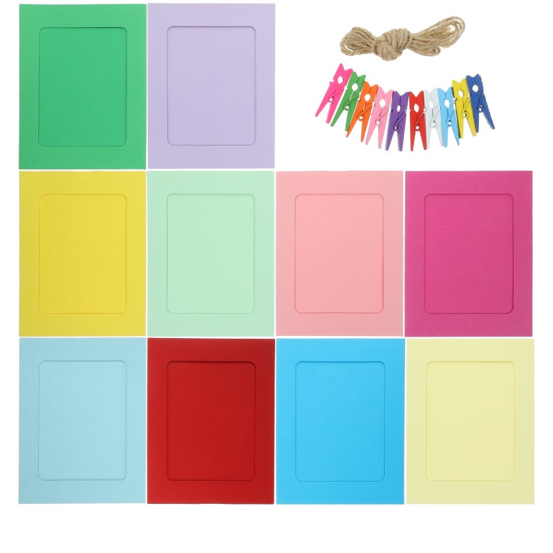 1 Set Paper Photo Frame Wall Photo Frame Paper Photo Frame Blank Frame Hanging Frame - Image 1