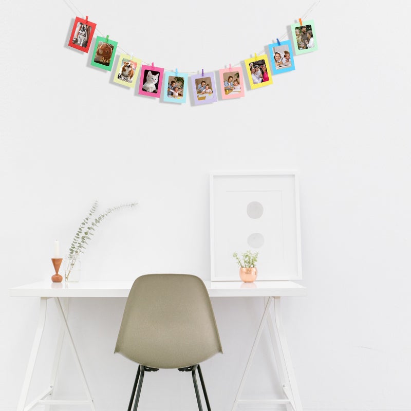 1 Set Paper Photo Frame Wall Photo Frame Paper Photo Frame Blank Frame Hanging Frame - Image 4