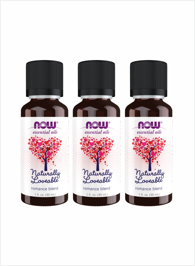 NOW Essential Oils Naturally Loveable Oil - Sweet & Uplifting, 30ml (Pack of 3)