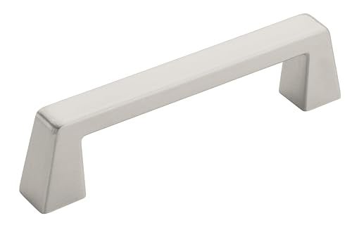 Amerock Cabinet Pull Satin Nickel 334 inch 96 mm Center to Center Blackrock 1 Pack Drawer Pull Drawer Handle Cabinet Hardware